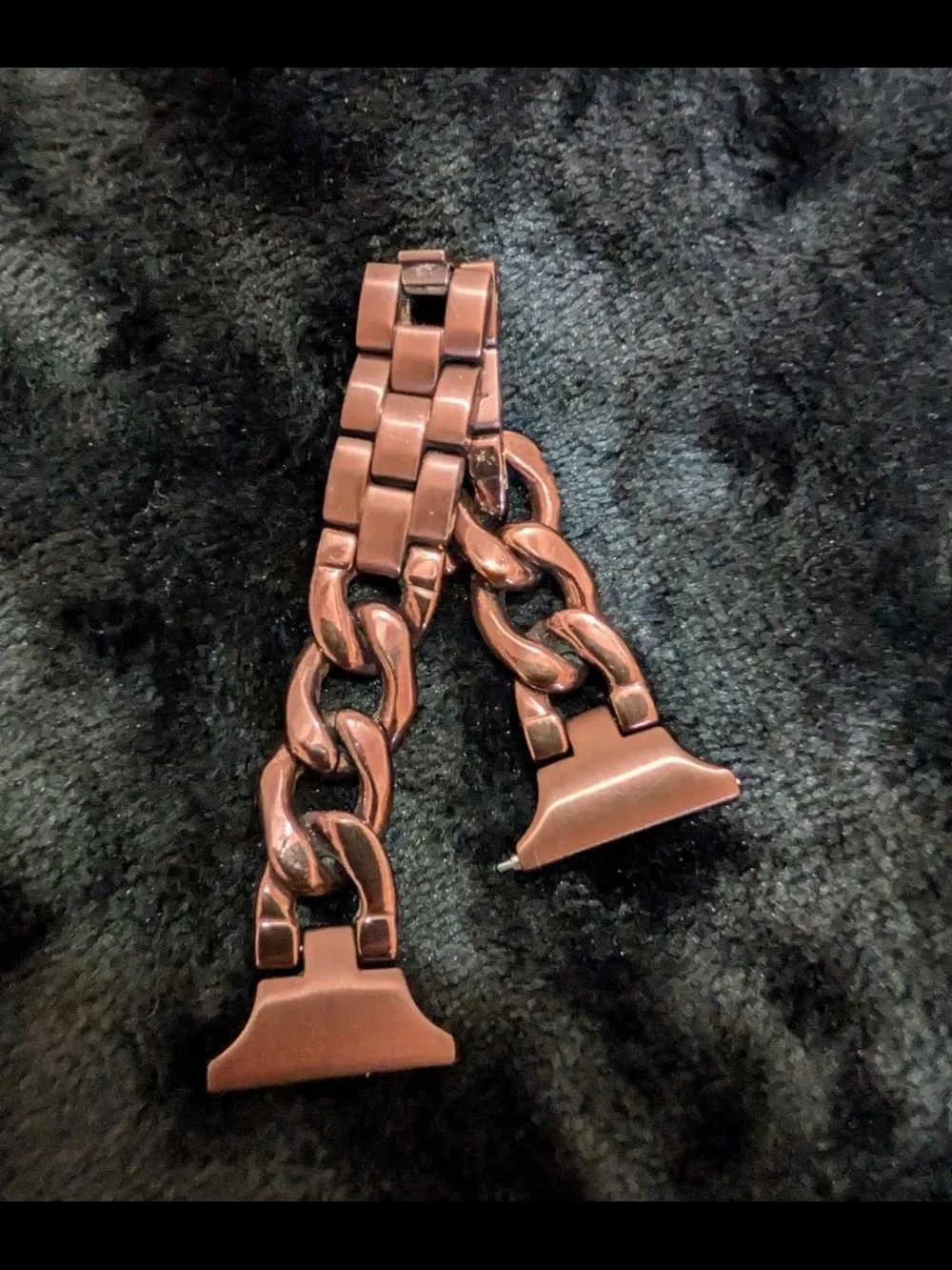 Men's Metal Link Watch Band Adapter - Rose Copper